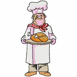 Chef Embroidery Design 4 Chef Embroidery Design 4